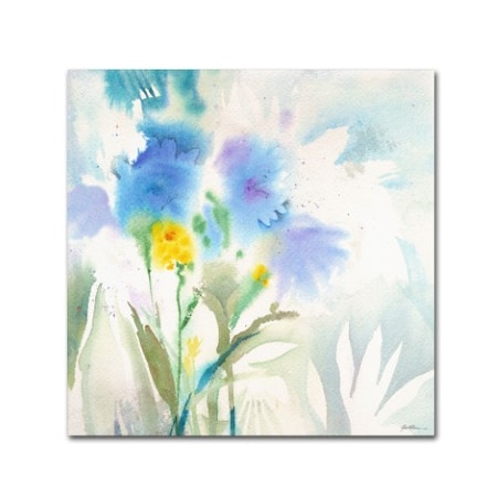 Sheila Golden 'Blue Reflections' Canvas Art,18x18